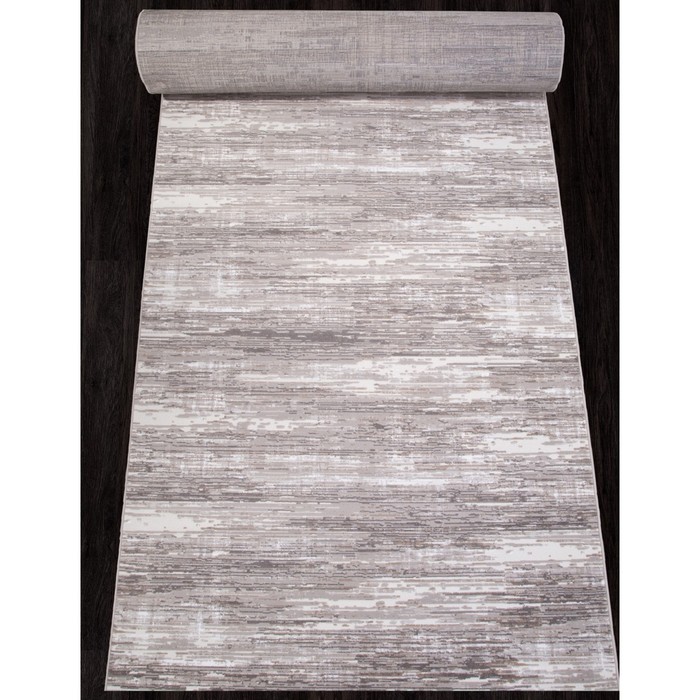 Ковровая дорожка Merinos Richi, размер 100x2500 см, цвет gray ковровая дорожка merinos tufting step размер 100x2500 см цвет 01