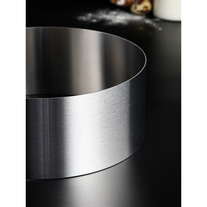 Форма для выпечки, профессиональная "Круг", D-22, H-8,5 см, сталь 1 мм