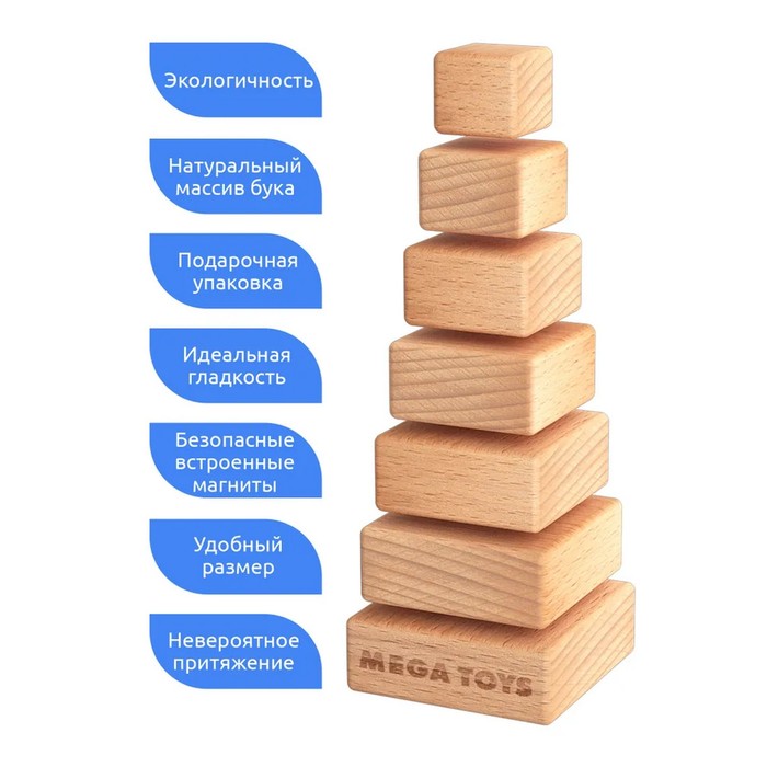 Игрушка деревянная «Магнитная пирамидка»