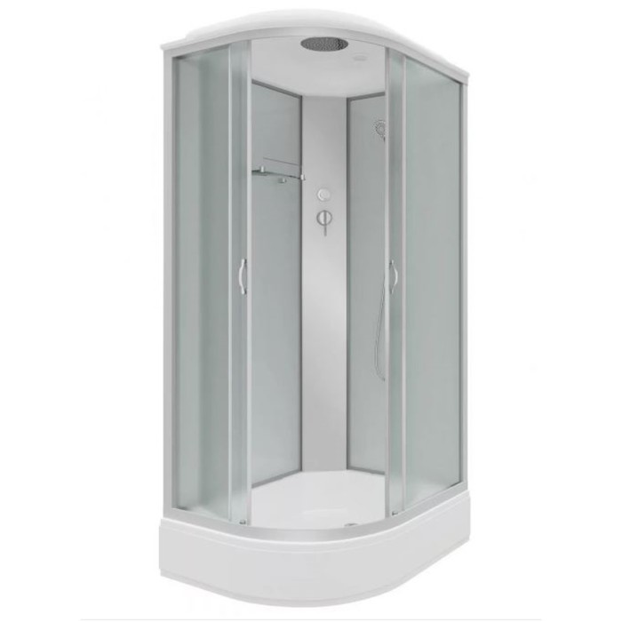 

Душевая кабина NG-33184-14R, 110х80х215 см, поддон 26 см, стекло матовое, правая