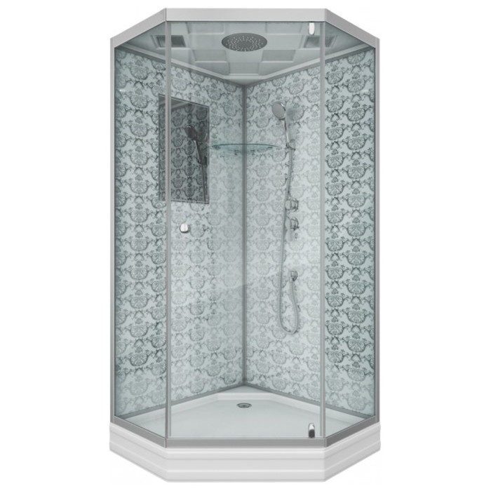 

Душевая кабина NG-7701DW, 90х90х200 см, поддон 15 см, стекло прозрачное, белый