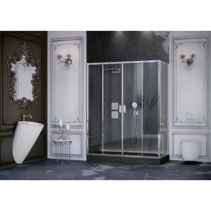 

Душевое ограждение Ambassador Forsa 17021112AX-100AX, 1700х1000x2000 мм, прозрачное
