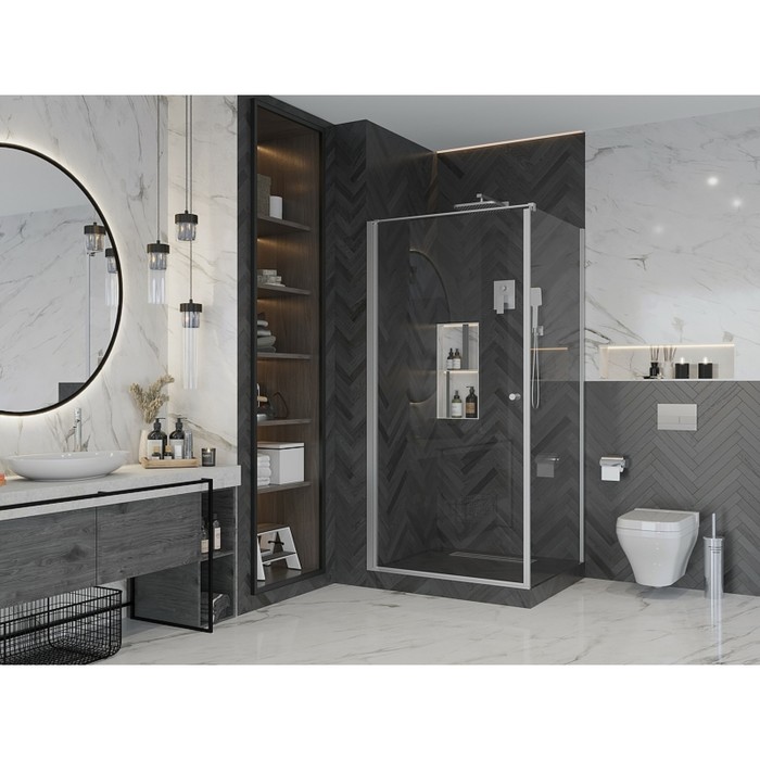 

Душевое ограждение Ambassador Elysium 111011111CX-80CX, 1000х800х2000 мм, прозрачное