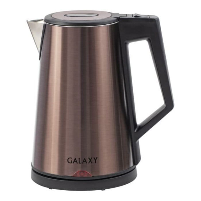 Чайник электрический Galaxy GL 0320, металл, 1.7 л, 2000 Вт, цвет бронзовый