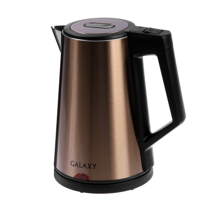 

Чайник электрический Galaxy GL 0320, металл, 1.7 л, 2000 Вт, золотистый