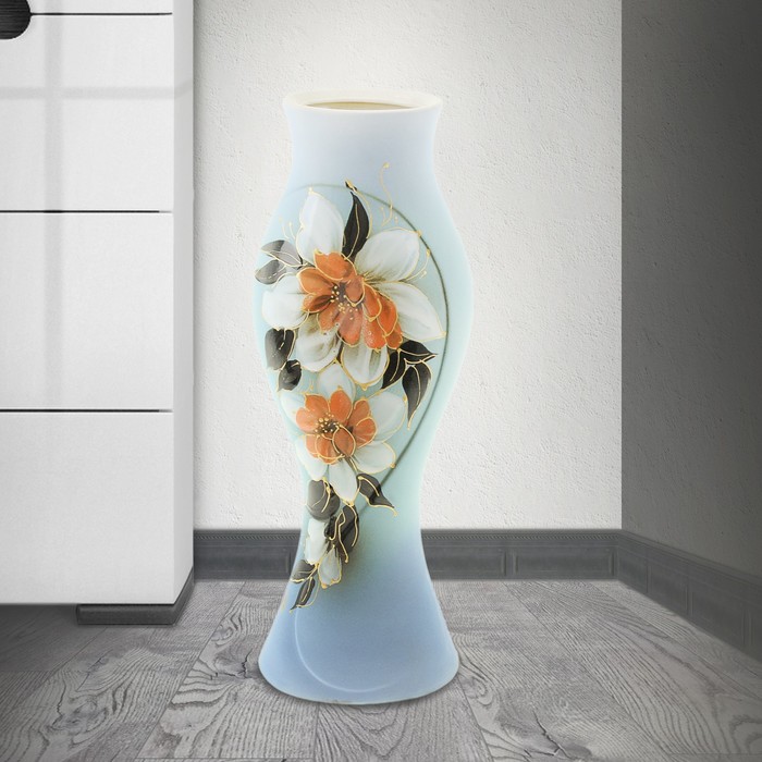 Ваза "Дольче Вэлла" нарцисс, голубая