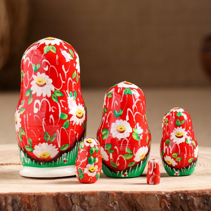 

Матрешка "Весенний букет", 5 кукольная, 10-11 см