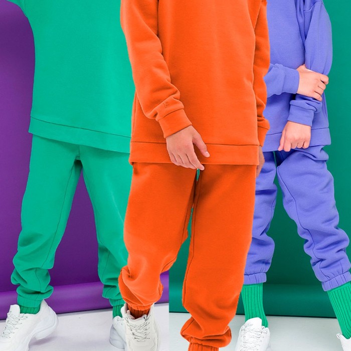 

Брюки детские, рост 140 см, цвет оранжевый