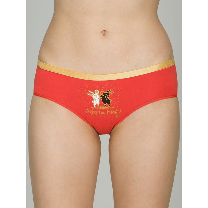 

Трусы женские, размер 50, цвет красный