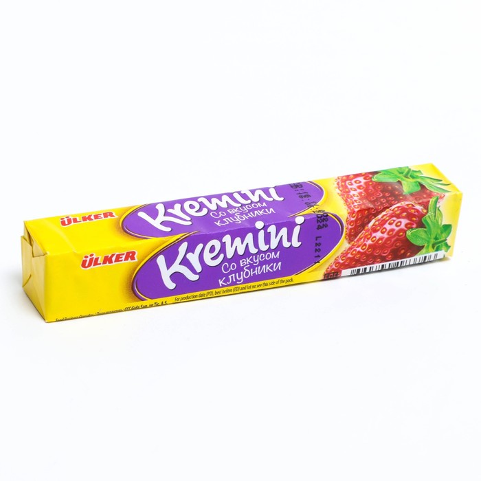 

Жевательные конфеты KREMINI со вкусом клубники 41г Турция