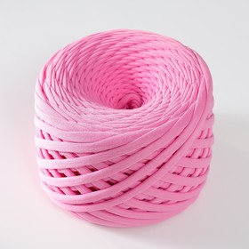 

Пряжа трикотажная широкая 100м/320±30гр, ширина 7-9 мм (розовый)