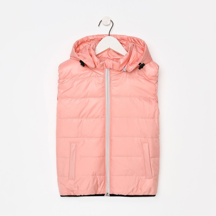 Жилет для девочки, цвет розовый, рост 110 см