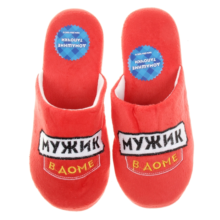 Обувь домашняя мужская "Мужик в доме", S/40-41