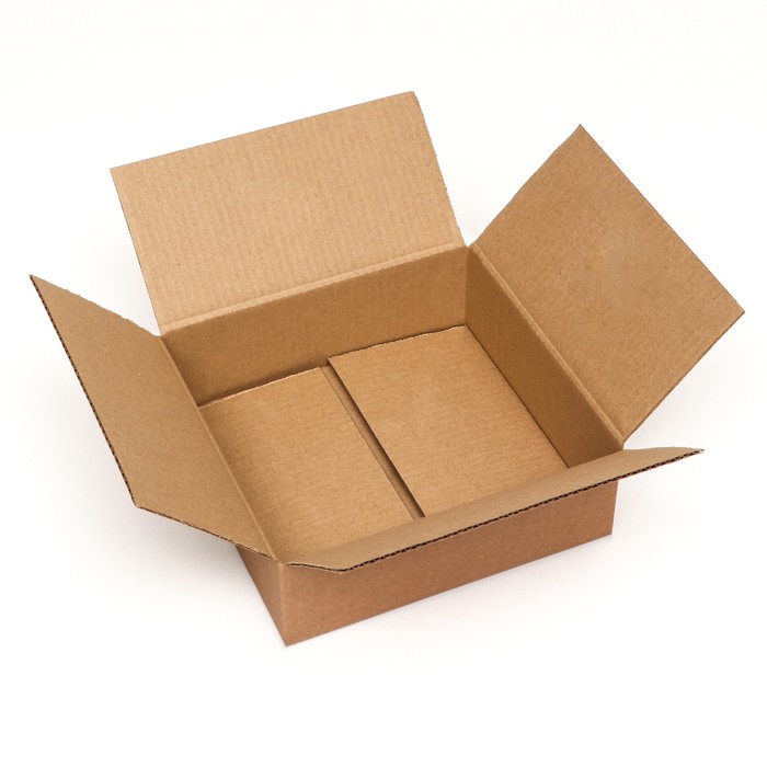 Коробка складная, бурая, 24 х 23 х 8 см коробка складная бурая 20 х 19 х 13 см