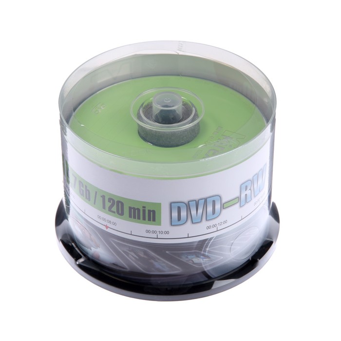 Диск DVD-RW Mirex Brand, 4x, 4.7 Гб, Cake Box, 50 шт диск cd r mirex 700 mb 52х maximum cake box 25 25 300 ul120052a8m