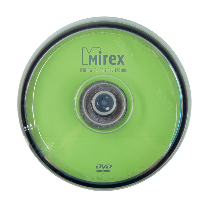 Диск DVD-RW Mirex Brand, 4x, 4.7 Гб, Cake Box, 50 шт
