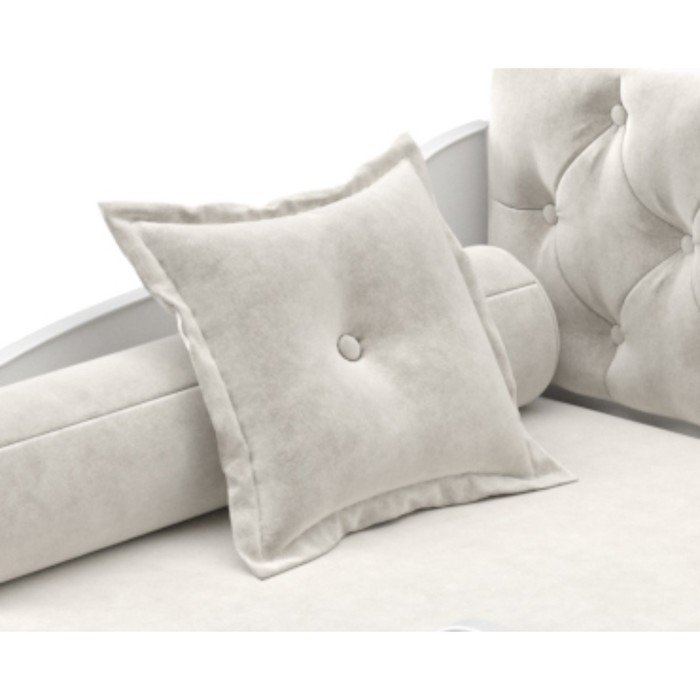 Подушка на кровать-тахту «Вэлли», размер 50x50 см, цвет белый