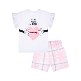 

Пижама для девочки: футболка, шорты, рост 110 см