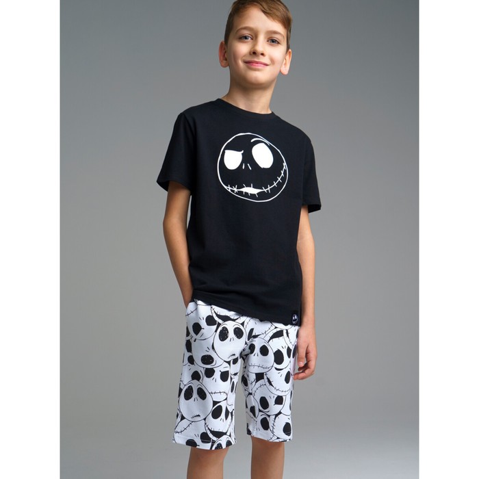 цена Комплект Family look для мальчика: футболка, шорты, рост 128 см