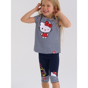 

Комплект для девочки Hello Kitty: футболка, леггинсы, рост 98 см
