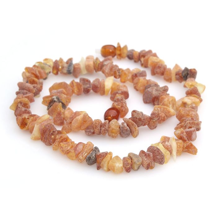 Бусы "Янтарь необработанный" крошка, 45см