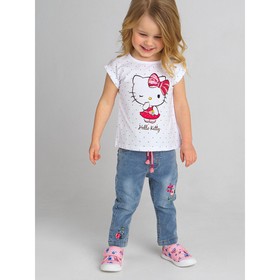

Футболка для девочки Hello Kitty, рост 74 см