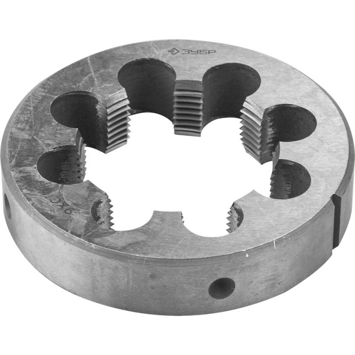 

Плашка трубная ЗУБР 4-28032-3/4, круглая ручная, сталь 9ХС, G 3/4″