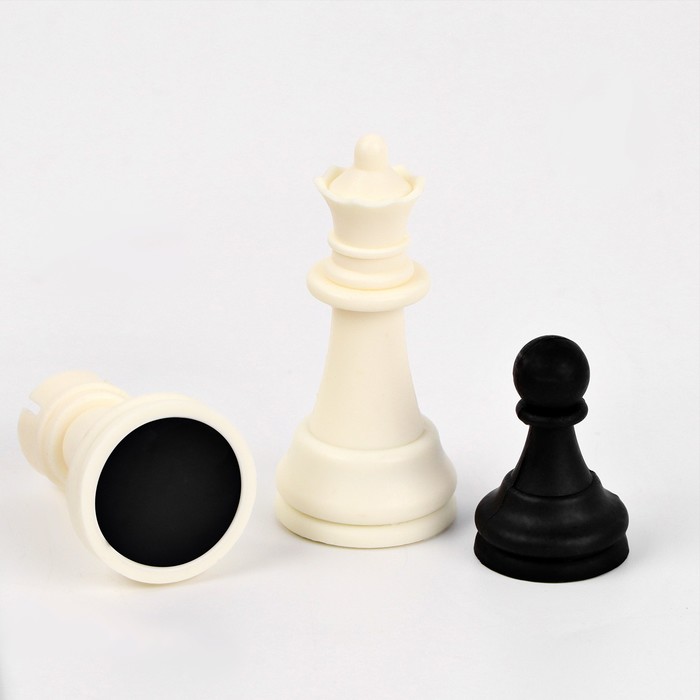 фото Шахматы обиходные "машинка" (король h-6.2 см, пешка h-3.2 см), доска 29 х 29 см время игры