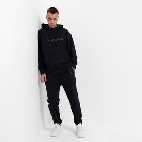 

Костюм мужской (толстовка/брюки), цвет тёмно-синий, размер 50 (XL)