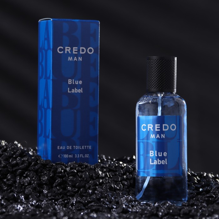 Туалетная вода мужская CREDO MAN Blue Label, 100 мл (по мотивам Blue Label (Givenchy) туалетная вода мужская credo man blue label 100 мл