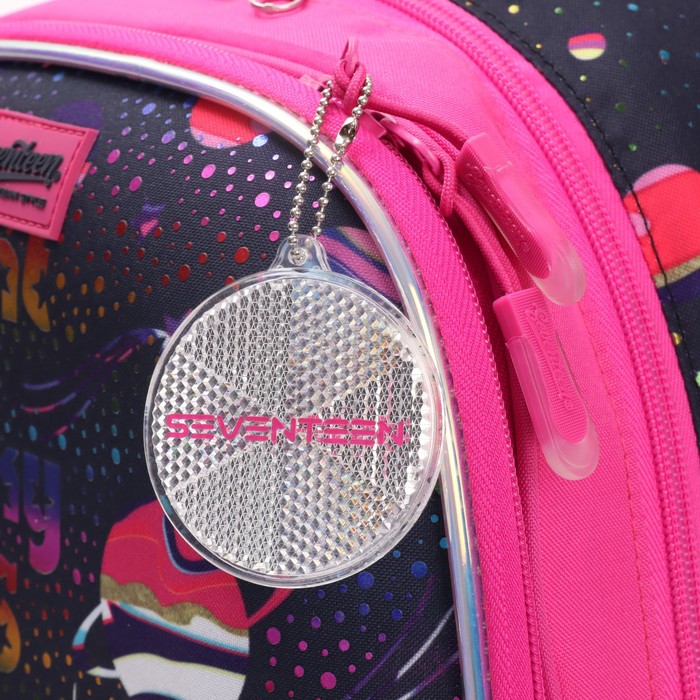 Рюкзак каркасный Seventeen 39 х 28 х 15 "Кот с планетой", с кодовым замоком 9517237