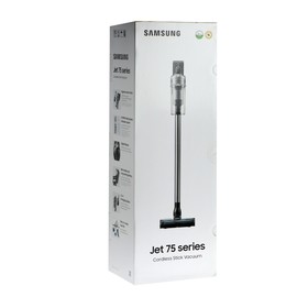 

Пылесос Samsung Jet VS20T7531T4/SB EU, вертикальный, беспроводной, 550 Вт, фиолет-серебр.
