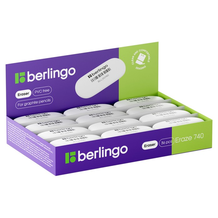 

Ластик термопл/рез Berlingo "Eraze 740", овальный, 49*23*9мм (малый)