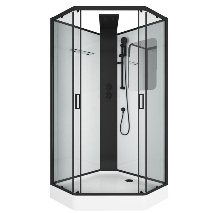 

Душевая кабина GROSSMAN GR250D, 100x100x217 см, низкий поддон 15 см, стекло прозрачное