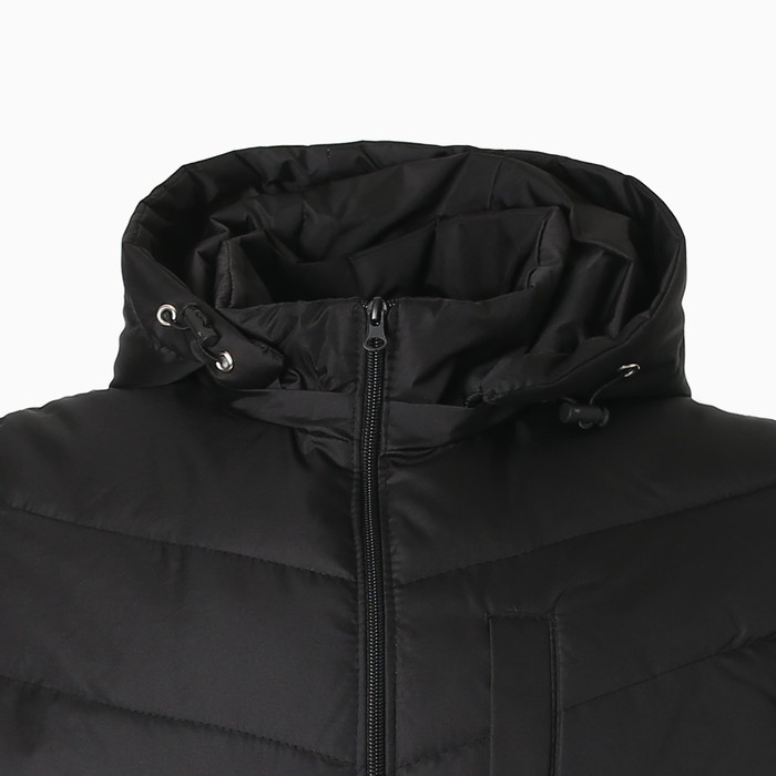 фото Жилет утепленный мужской, цвет чёрный, размер 58 white cotton