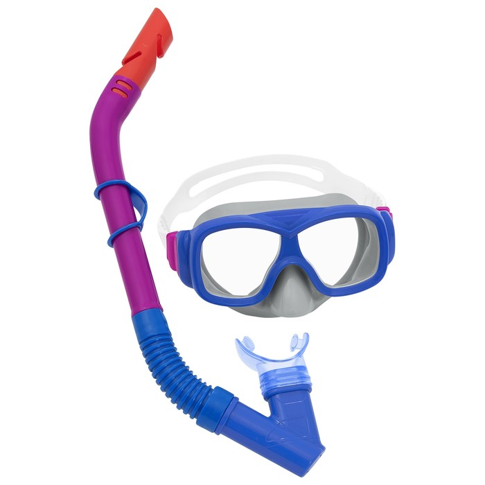 фото Набор для плавания explora snorkel mask: маска, трубка, от 7 лет, цвет микс 24032 bestway