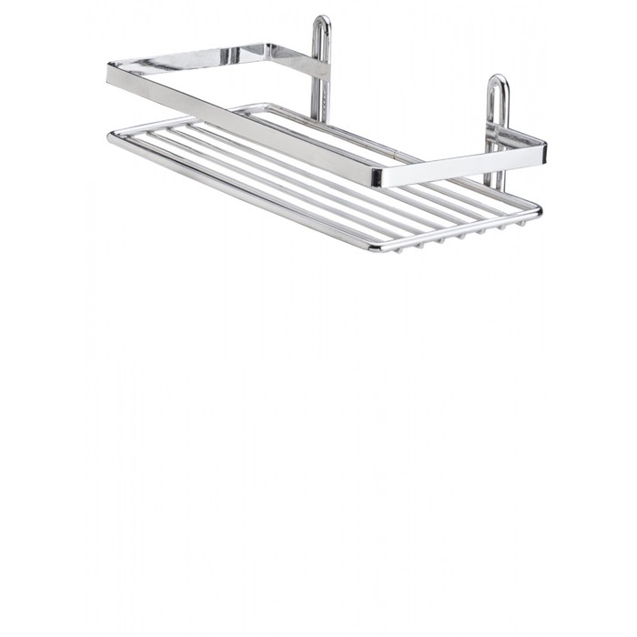 

Полка в ванную прямая ES081 1 ярус, 25х12х6 см, хром