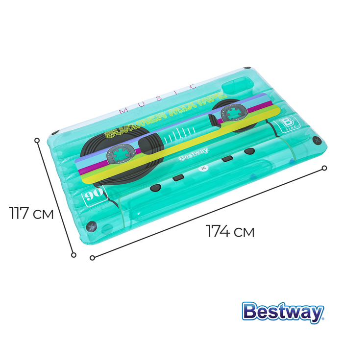 фото Матрас для плавания «ретро», 174 х 117 см, 43649 bestway