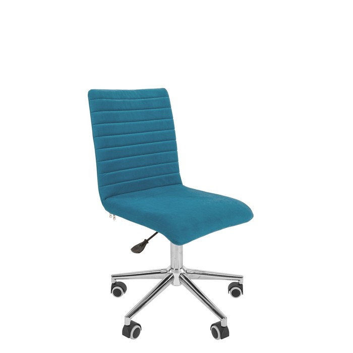 Кресло офисное Chairman 020 ткань, бирюзовое кресло офисное chairman 030 хром без подлокотников бирюзовое