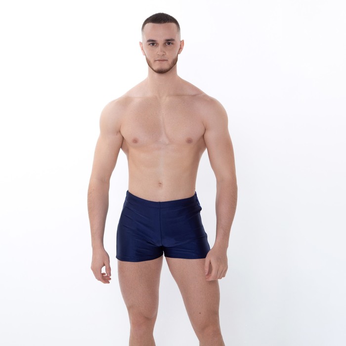 Плавки мужские, цвет тёмно-синий, размер 48