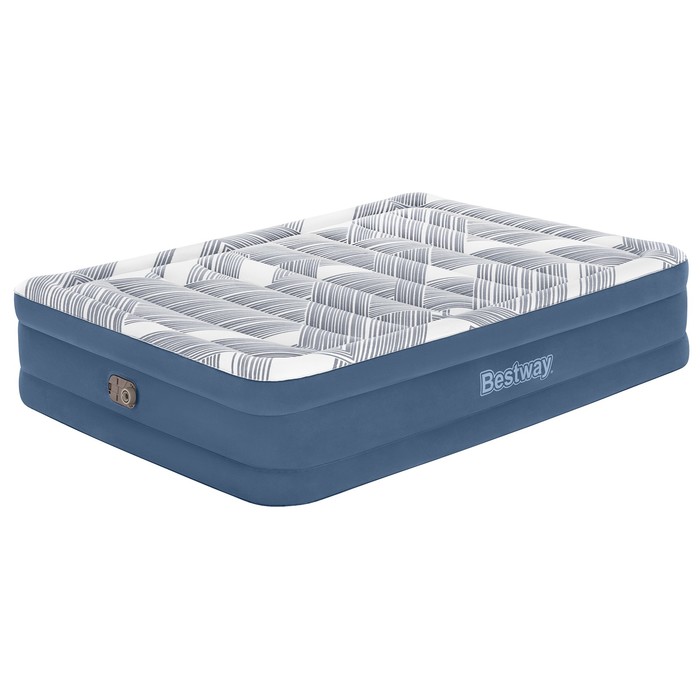 фото Кровать надувная tritech fashion flock queen со встр электронасосом 203 x 152 x 46 см 6713c 929862 bestway