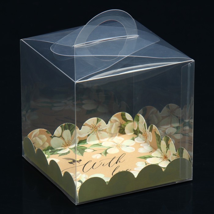 

Коробка кондитерская, сундук, упаковка, With love, 11 х 11 х 11 см