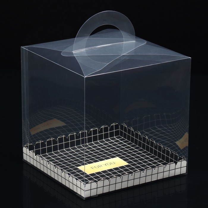 Коробка-сундук, кондитерская упаковка «For you», 20 х 20 х 20 см