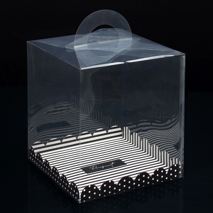 Коробка-сундук, кондитерская упаковка «Present», 26 х 26 х 28 см коробка для десерта present 26 2 х 8 х 9 7 см