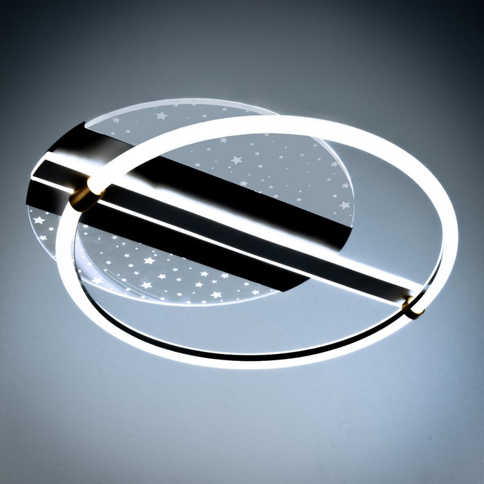 Люстра с ПДУ "Звезды" LED 160Вт серый 56х49х7 см 9215474