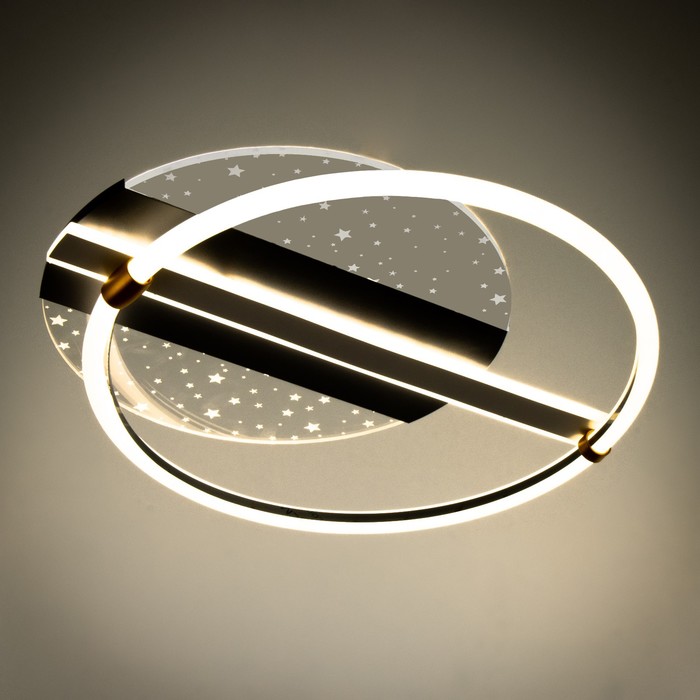 Люстра с ПДУ "Звезды" LED 160Вт серый 56х49х7 см 9215474