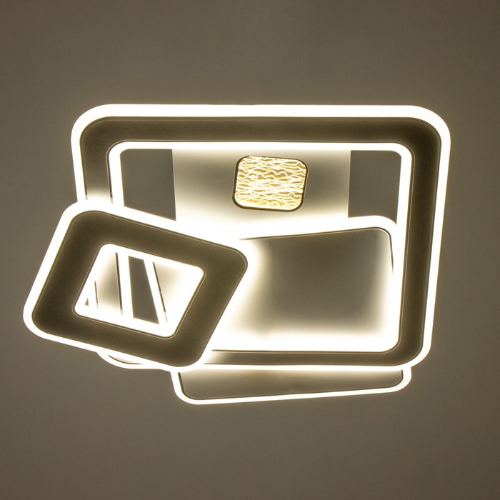 Люстра с ПДУ "Куб" LED 160Вт чёрно-белый 48х49,5х6 см