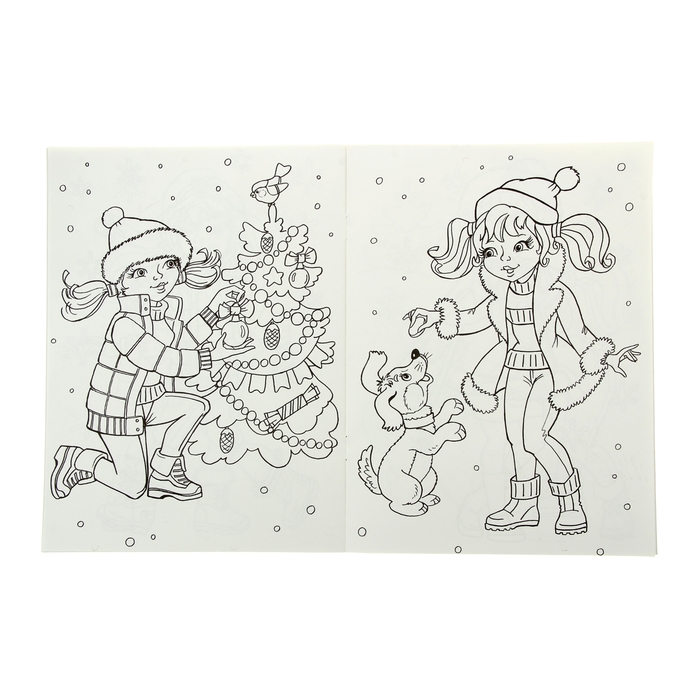 Новогодняя книжка "Девочка и Снегири"