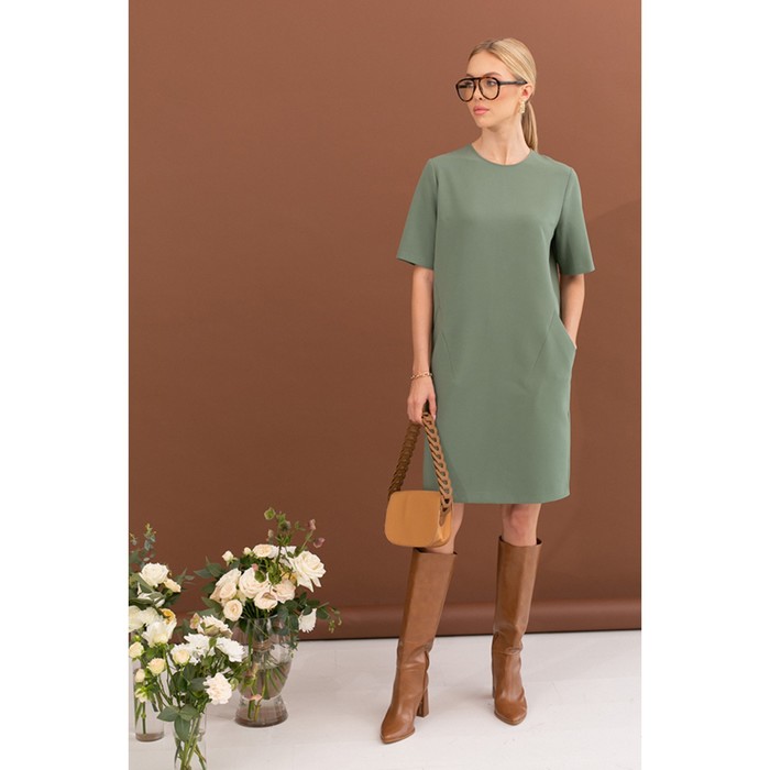 Платье женское, размер 42, цвет зелёный платье женское цвет тёмно зелёный размер 42 s