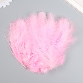Набор перьев для творчества 30 шт (14-17 см), нежно-розовый